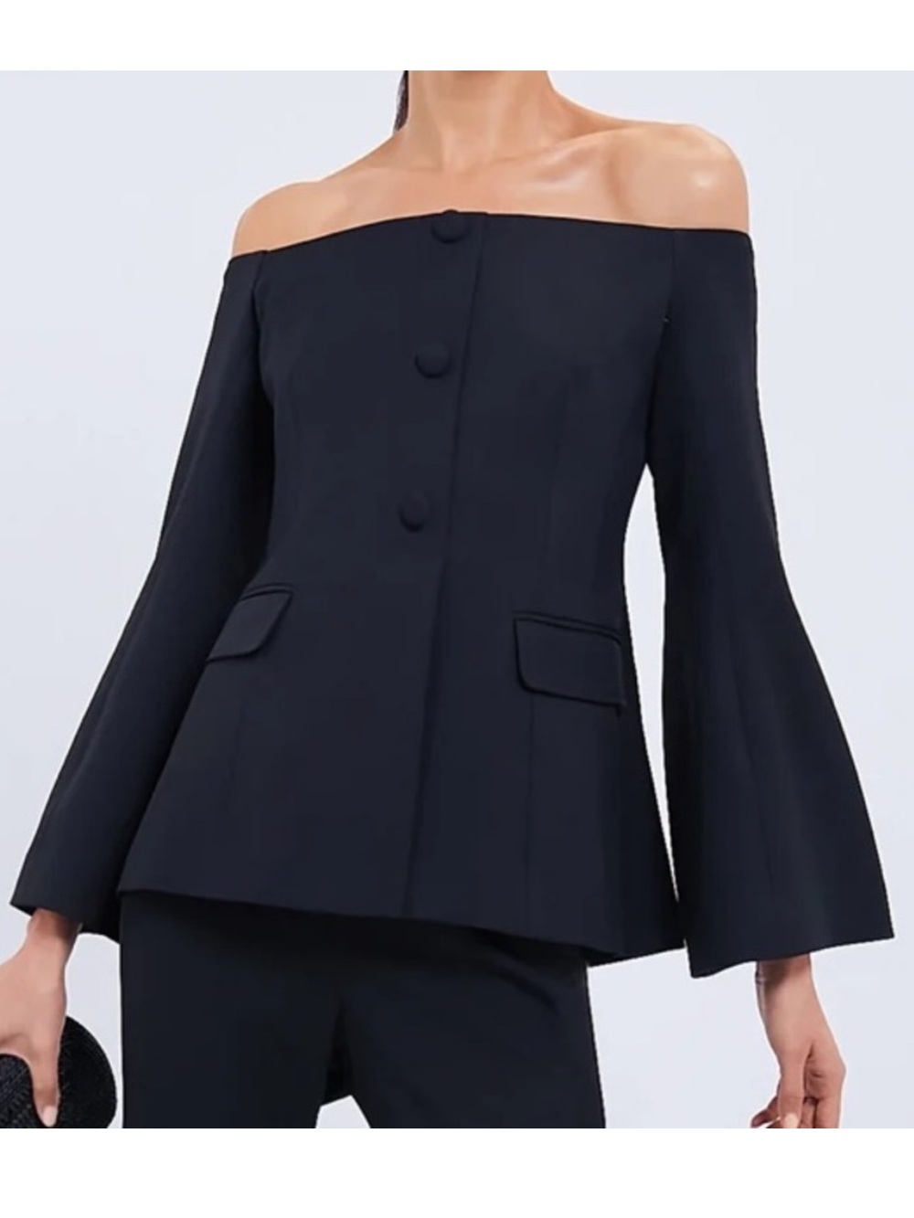 Tuckernuck Bria Off Shoulder Blouse Women’s Size XXXL Back Zip Elegant Formal - Picture 12 of 12